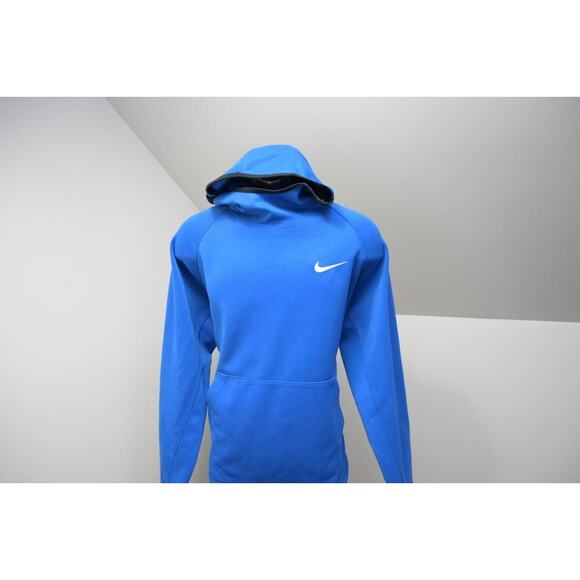 Nike Hoodie Dri Fit Fleece Sweatshirt Athletic Performance Blue Mens Sz Large - Picture 2 of 11